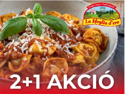 2+1 tortellini akció