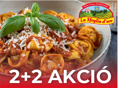 2+2 tortellini akció
