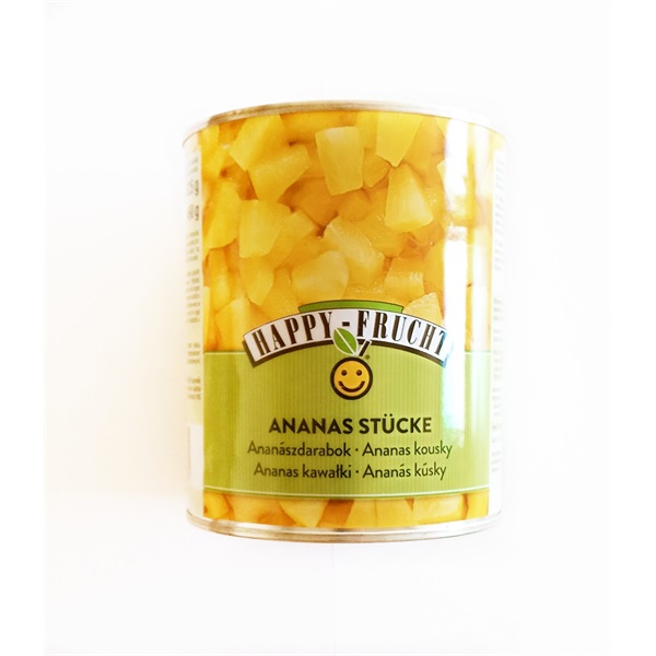 ANANÁSZ KONZERV DARABOLT HAPPY FRUCHT 1/1 490 G