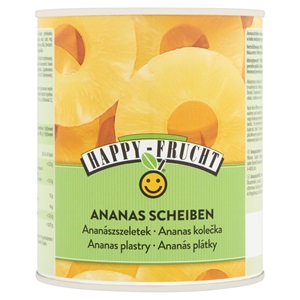 ANANÁSZ KONZERV SZELETELT HAPPY FRUCHT 1/1 490 G