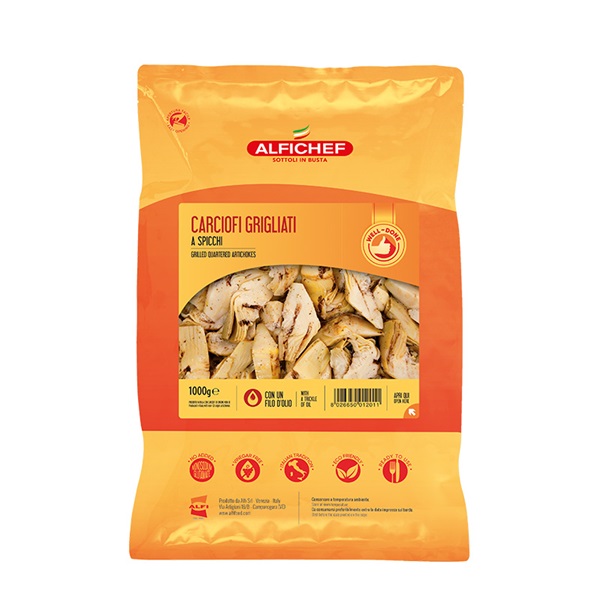 ARTICSÓKA NEGYEDELT GRILLEZETT FŰSZEREZETT ASZEPTIKUS TASAKOS 950 G