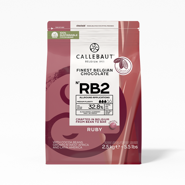 CALLEBAUT RB2 RUBY TEJCSOKOLÁDÉ 2,5 KG