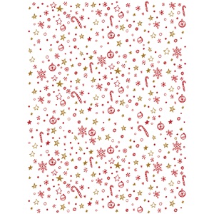 CSOMAGOLÓPAPÍR 60*80 CM KARÁCSONYI PIROS-ARANY 10 KG