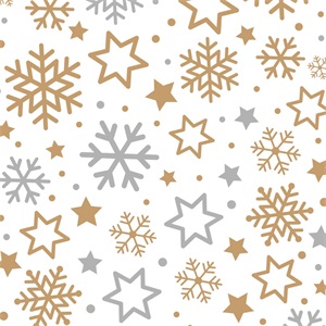 DECORA CELOFÁN TASAK KARÁCSONYI ARANY HÓPELYHES 12,5*24 CM 20 DB/CS