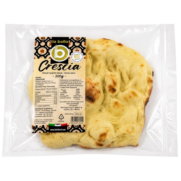 ELŐSÜTÖTT CRESCIA OLASZ LAPOSKENYÉR 300 G 10 DB/#