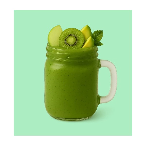 FAGYASZTOTT ALMA-KIWI-AVOKÁDÓ-SPENÓT-MENTA SZUPER SMOOTHIE 100% DIRA 15*150 G/#