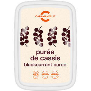 FAGYASZTOTT PÜRÉ FEKETERIBIZLI 89,3%  CARAMAN 1 KG