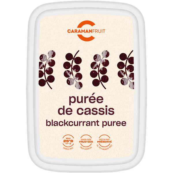 FAGYASZTOTT PÜRÉ FEKETERIBIZLI 89,3%  CARAMAN 1 KG