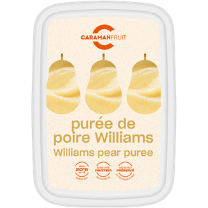 FAGYASZTOTT PÜRÉ VILMOSKÖRTE 92,5% CARAMAN 1 KG