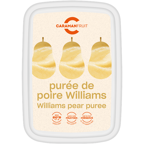 FAGYASZTOTT PÜRÉ VILMOSKÖRTE 92,5% CARAMAN 1 KG