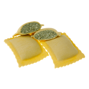 FRISS OLASZ TÉSZTA RAVIOLI AGLI SPINACI – RIKOTTÁS, SPENÓTOS TÖLTELÉKKEL 500G