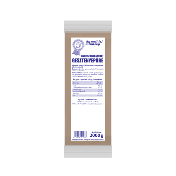 FAGYASZTOTT GESZTENYE SARKPONT 2 KG