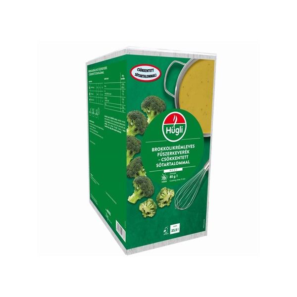 HÜGLI BROKKOLIKRÉMLEVES CSÖKKENTETT SÓTARTALMÚ 2 KG
