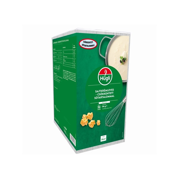 HÜGLI SAJTKRÉMLEVES CSÖKKENTETT SÓTARTALMÚ 1,8 KG