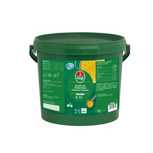 HÜGLI ZÖLDSÉGLEVES FŰSZERKEVERÉK SÓ NÉLKÜL 3 KG
