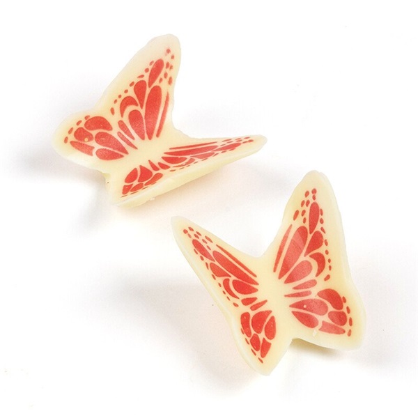 LEMAN FEHÉRCSOKOLÁDÉ PILLANGÓK 1001065 3,8*3,1 CM 120 DB