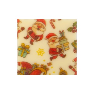 LEMAN FEHÉRCSOKOLÁDÉ TÁBLA MIKULÁS 2014984 3*3 CM 220 DB