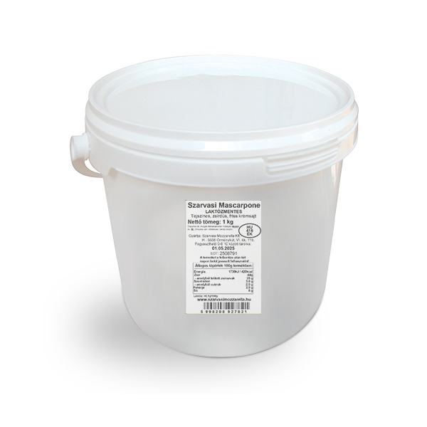 MASCARPONE SZARVASI LAKTÓZMENTES 1 KG
