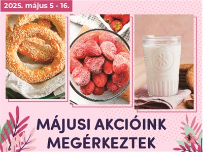 Májusi akcióink megérkeztek