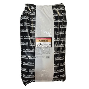 N-E FEHÉRCSOKOLÁDÉ BLANXART 30% CARMEL KARAMELLEL 12 KG