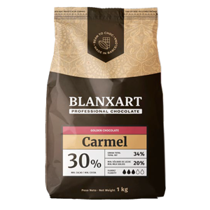 N-E FEHÉRCSOKOLÁDÉ BLANXART 30% CARMEL KARAMELLEL 1 KG