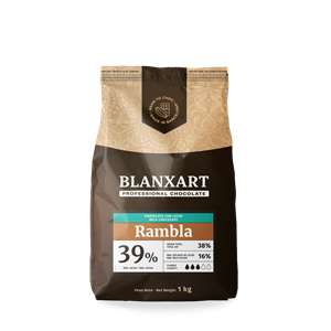 N-E TEJCSOKOLÁDÉ BLANXART 39% RAMBLA 1 KG