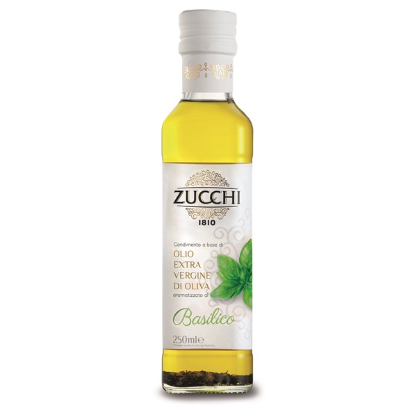 OLIVAOLAJ EXTRA SZŰZ EU BAZSALIKOMOS ÍZŰ ÜVEGES IMP. 250 ML