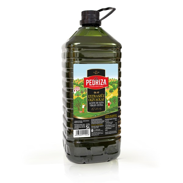 OLIVAOLAJ EXTRA SZŰZ LA PEDRIZA MŰA. FLAKONOS IMP. 5 L