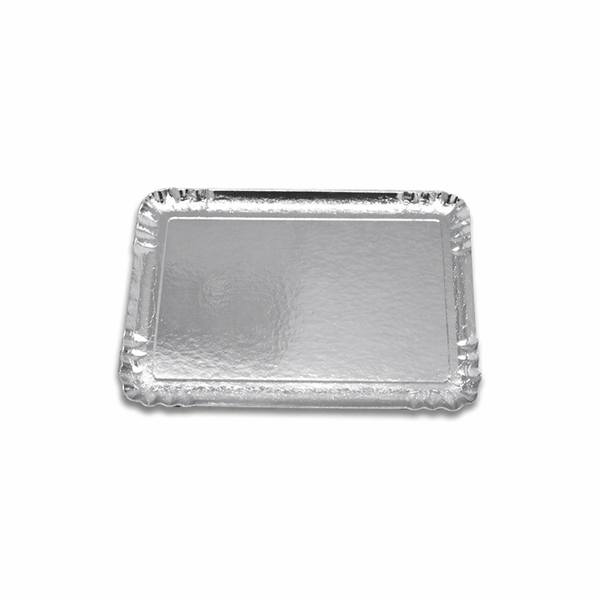 PAPÍRTÁLCA 25*34 CM EZÜST IMP. 100 DB/# *