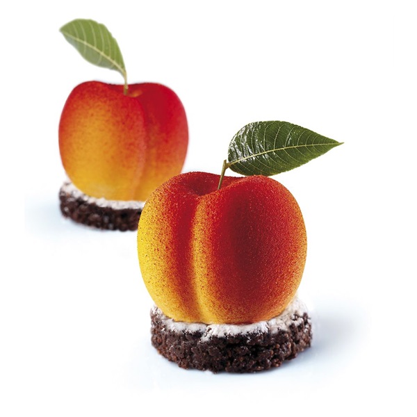 PAVONI EGÉSZ SZILIKON FORMA GYÜMÖLCS CHERRY/PEACH 5*4 DB 40*30 CM