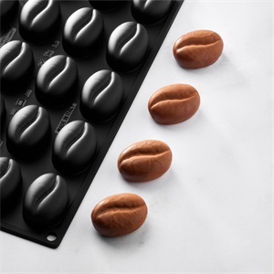 PAVONI REALISZTIKUS SZILIKON FORMA MINI KÁVÉSZEM 20 DB 4,4*3,2*2 CM