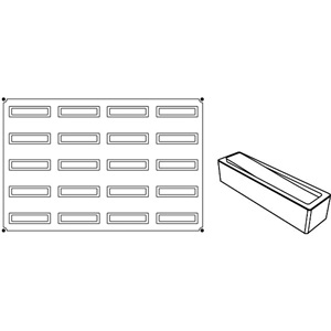 PAVONI SZILIKON FORMA LIBRA 4*5 DB 40*60 CM