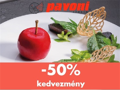 Pavoni formák 50% kedvezménnyel
