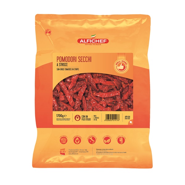 SZÁRÍTOTT PARADICSOM CSÍKOK OLAJBAN ASZEPTIKUS TASAKOS 1650 G