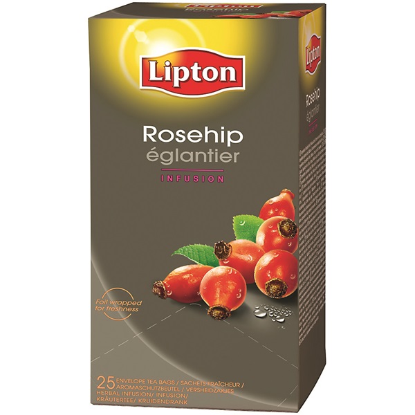 TEA LIPTON CSIPKEBOGYÓ BORÍTÉKOS 25*2,5 G