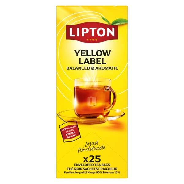 TEA LIPTON YELLOW LABEL BORÍTÉKOS 25*1,8 G