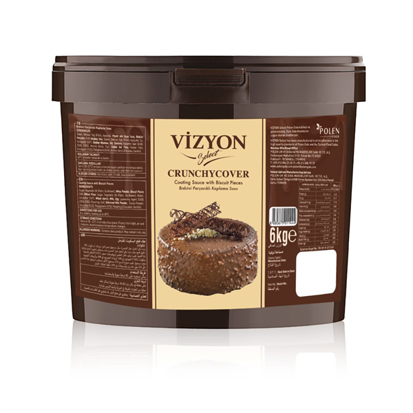 MB TEJCSOKOLÁDÉ ÍZŰ BEVONÓ (KEKSZ DARABOKKAL) VIZYON 6 KG