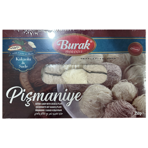 TÖRÖK VATTACUKOR PISMANIYE CSOKIS-VANÍLIÁS BURAK 250 G